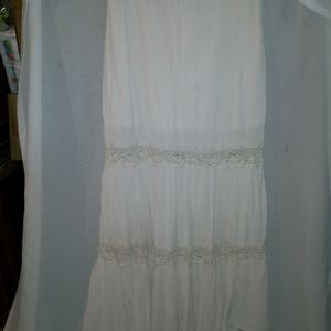 Long White Skirt